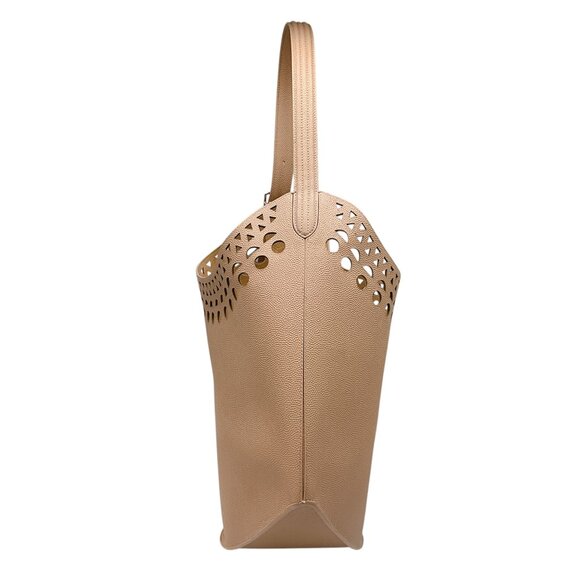 Alaia Sable Gail Medium Laser-cut Leather Shoulder Bag - Picture 2 of 16